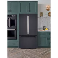 Café 36" 23.1 Cu. Ft. Counter-Depth French Door Refrigerator (CWE23SP3MD1) - Matte Black