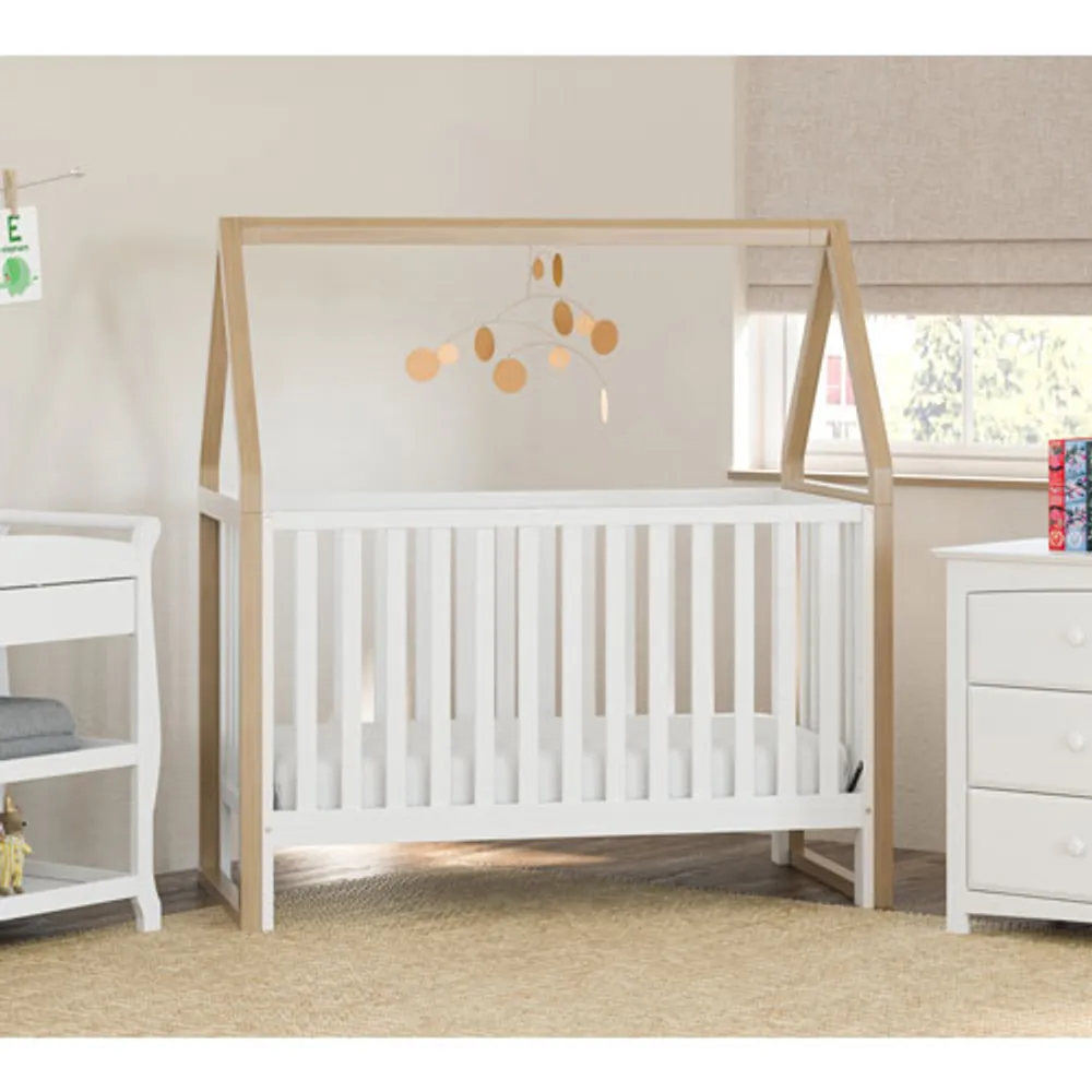 Storkcraft Orchard 5-in-1 Convertible Crib - White/Driftwood