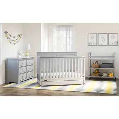 Graco Hadley 4-in-1 Convertible Crib - Grey
