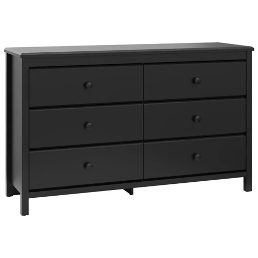 Stork Craft Alpine 6-Drawer Dresser - Black