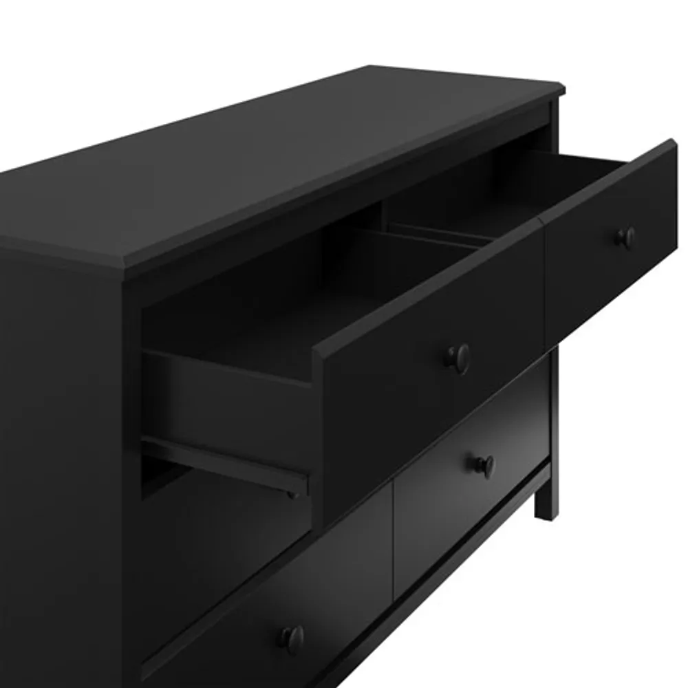 Stork Craft Alpine 6-Drawer Dresser - Black