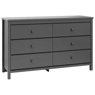 Stork Craft Alpine 6-Drawer Dresser - Grey