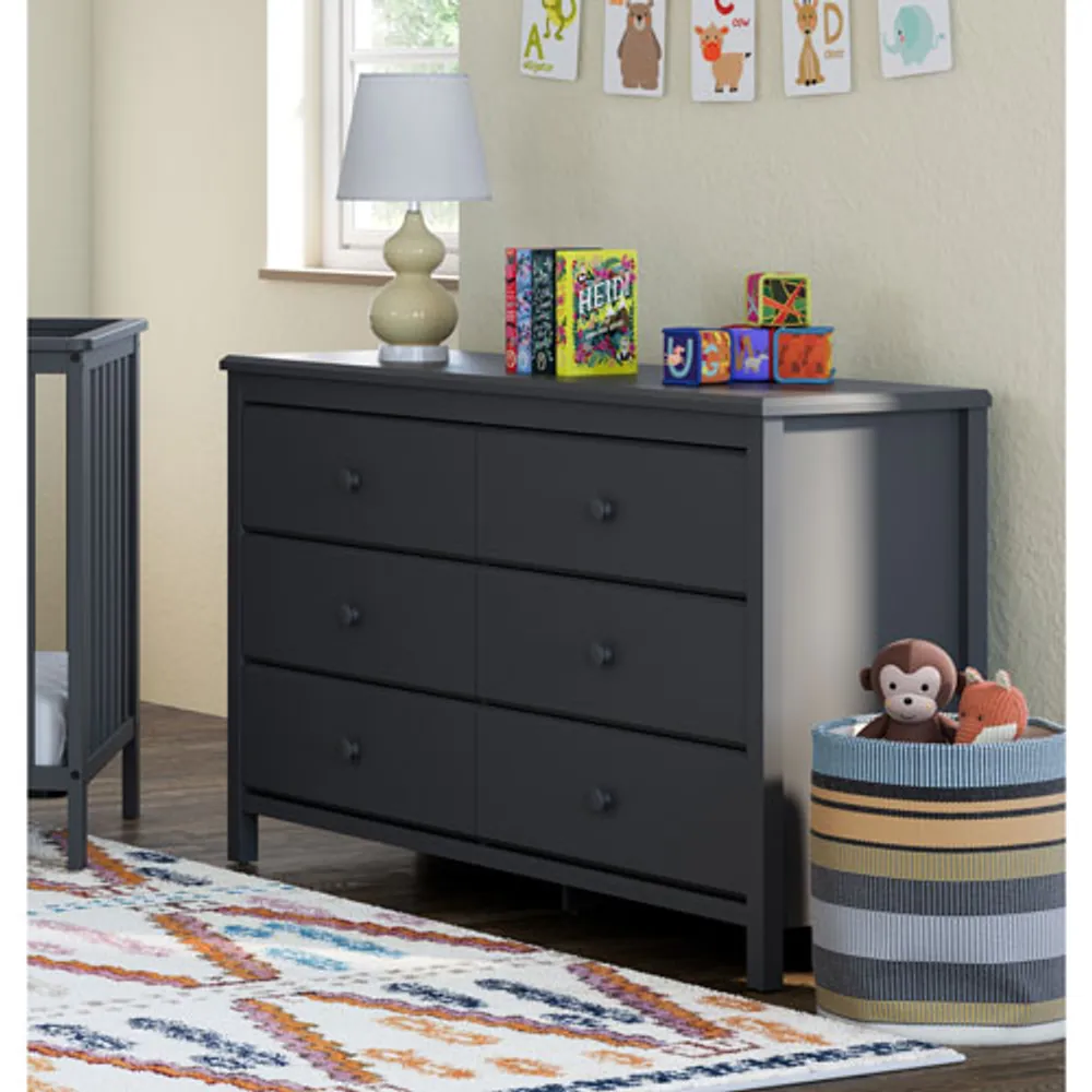 Stork Craft Alpine 6-Drawer Dresser - Grey