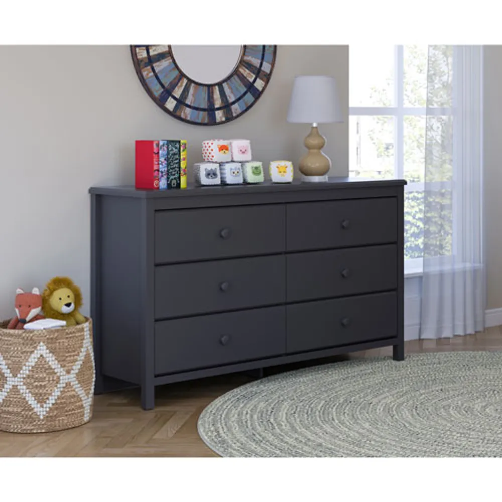 Stork Craft Alpine 6-Drawer Dresser - Grey