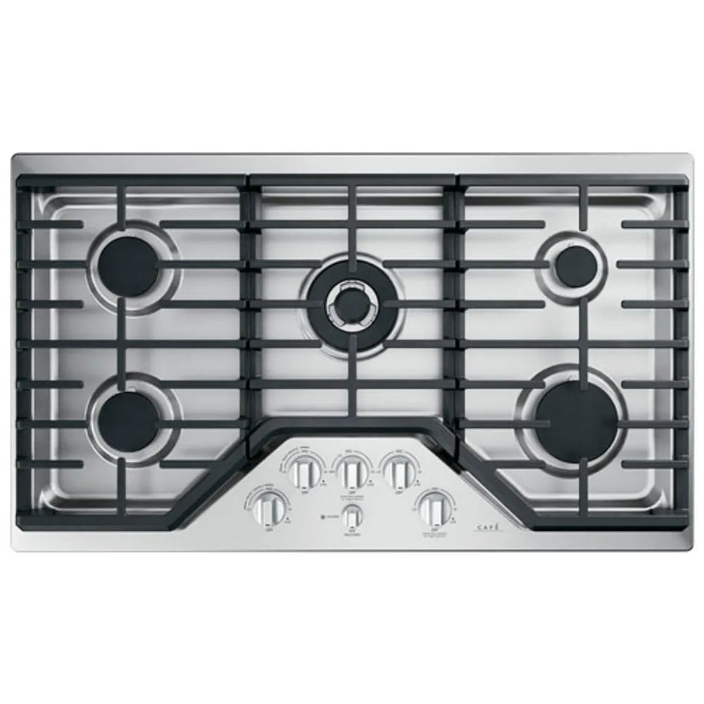 Café 36" 5-Burner Gas Cooktop (CGP95362MS1) - Stainless Steel