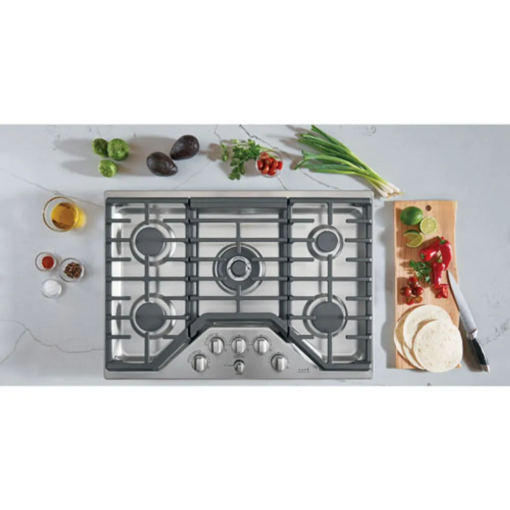 Café 30" 5-Burner Gas Cooktop (CGP95302MS1) - Stainless Steel