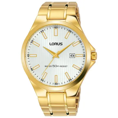 Lorus 40mm Men's Dress Watch - Gold/White