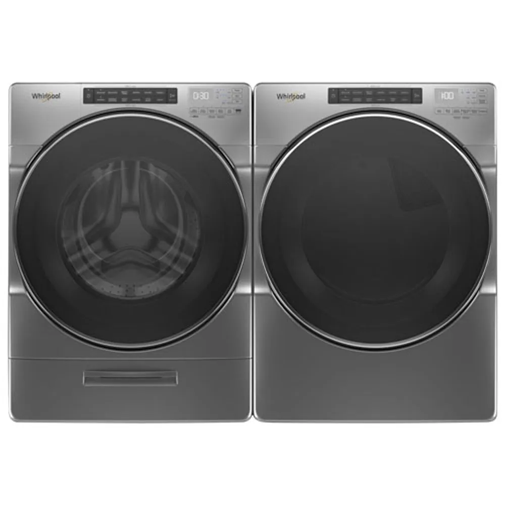 Whirlpool 5.2 Cu. Ft. High Efficiency Front Load Steam Washer (WFW6620HC) - Chrome Shadow