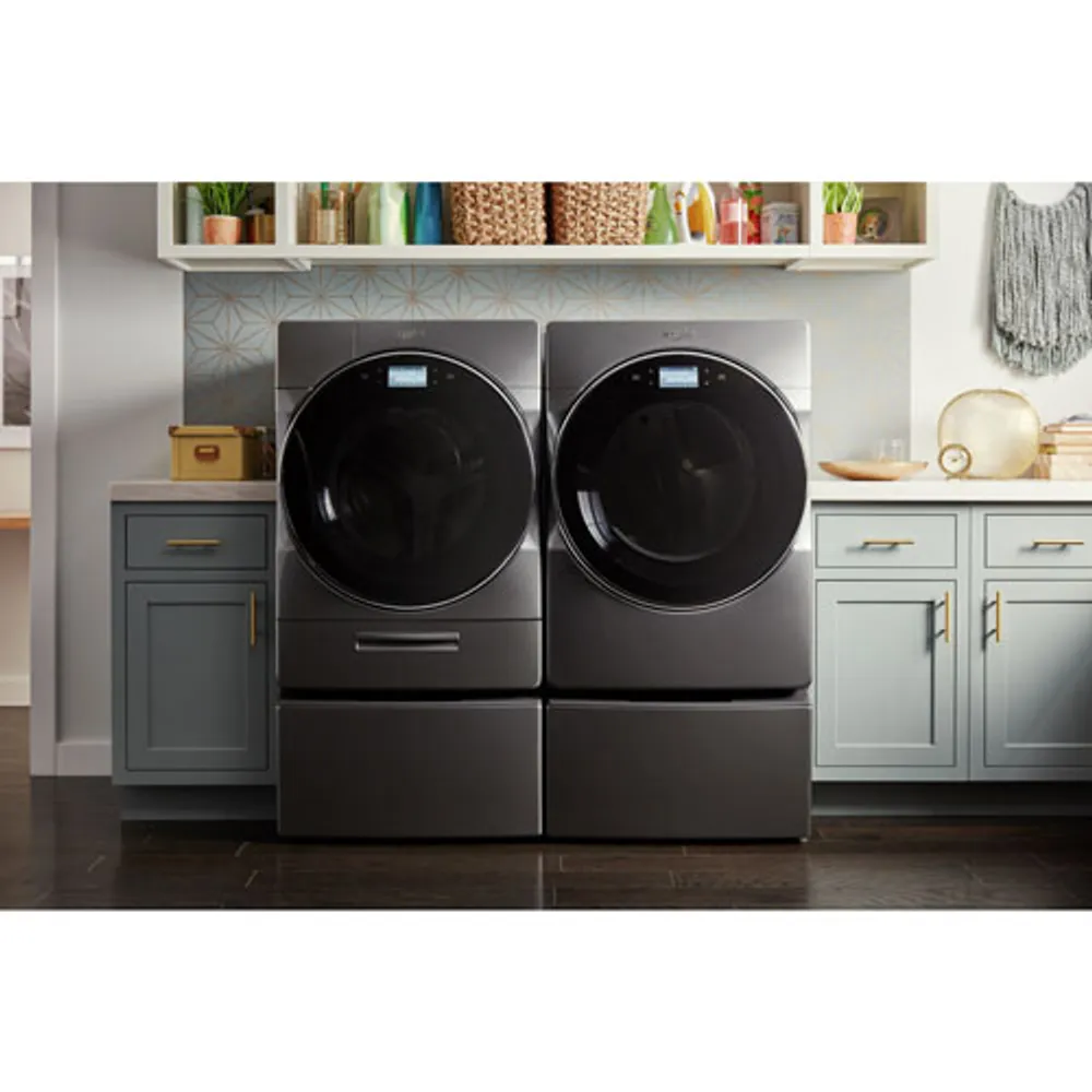 Whirlpool 5.8 Cu. Ft. High Efficiency Front Load Steam Washer (WFW9620HC) - Chrome Shadow