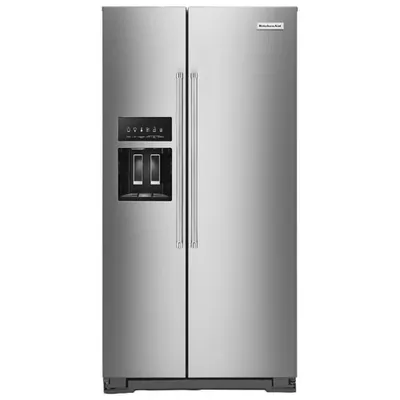 Kitchenaid 36" Counter-Depth Side-By-Side Refrigerator w/ Ice Dispenser (KRSC703HPS) - Stainless