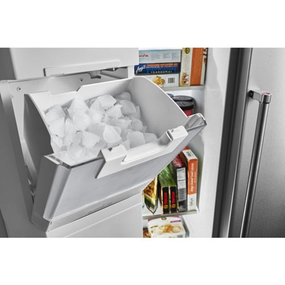 Kitchenaid 36" Counter-Depth Side-By-Side Refrigerator w/ Ice Dispenser (KRSC703HPS) - Stainless