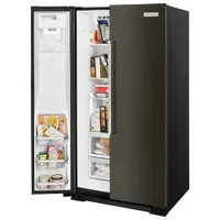 Kitchenaid 36" Counter-Depth Side-By-Side Refrigerator w/ Ice Dispenser (KRSC700HBS) - Black Stainless