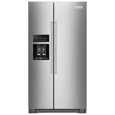 Kitchenaid 36" Counter-Depth Side-By-Side Refrigerator w/ Ice Dispenser (KRSC700HPS) - Stainless