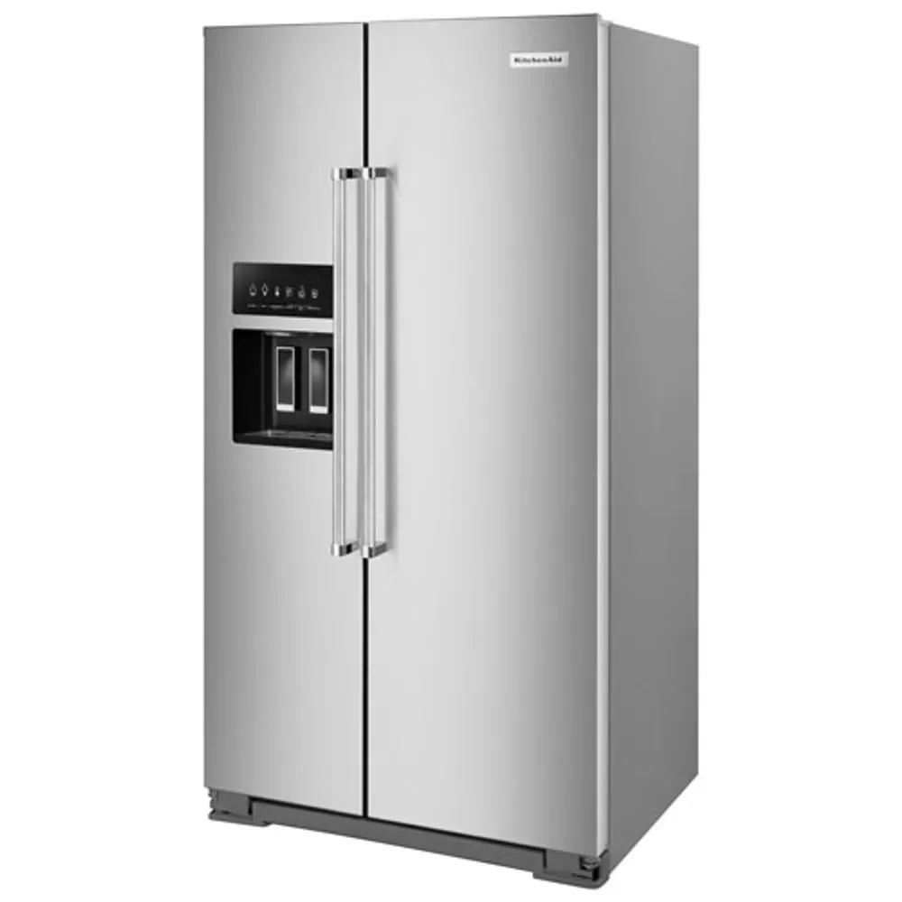 Kitchenaid 36" Counter-Depth Side-By-Side Refrigerator w/ Ice Dispenser (KRSC700HPS) - Stainless