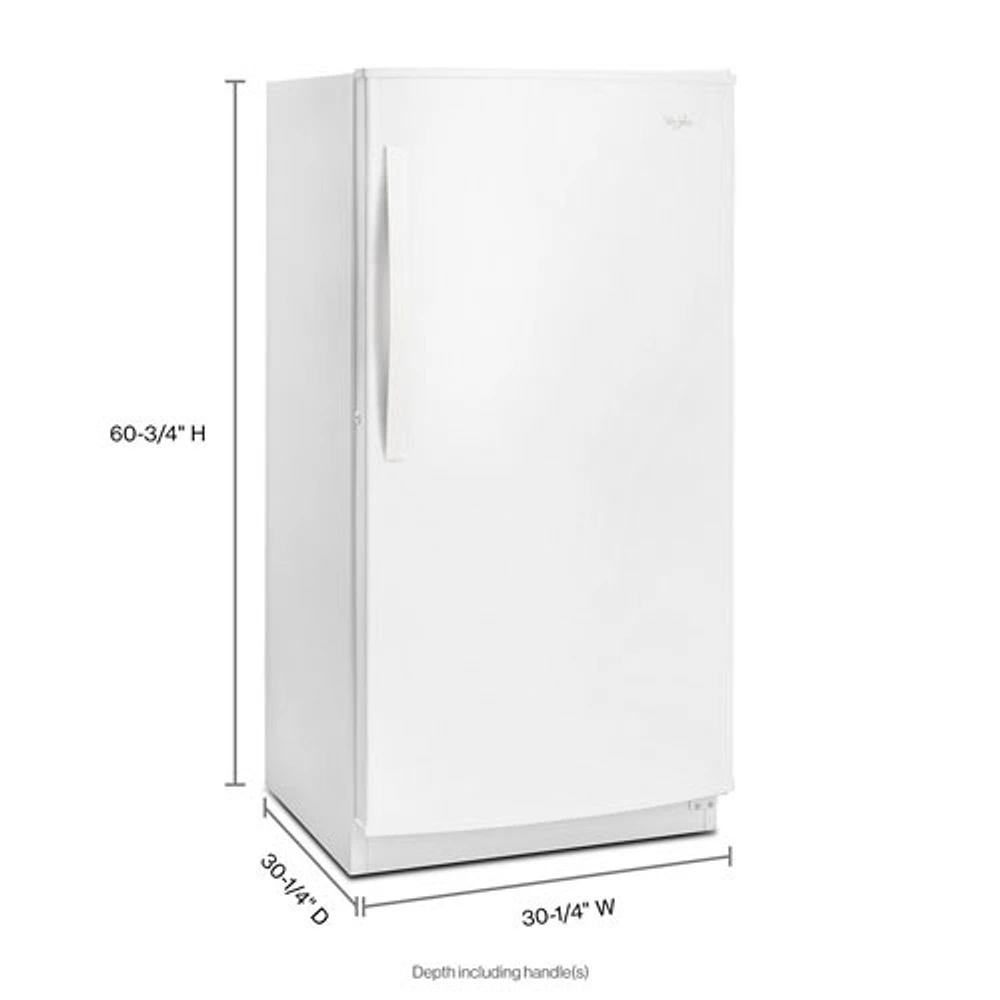 Congélateur vertical sans givre de 16 pi³ de Whirlpool (WZF57R16FW)