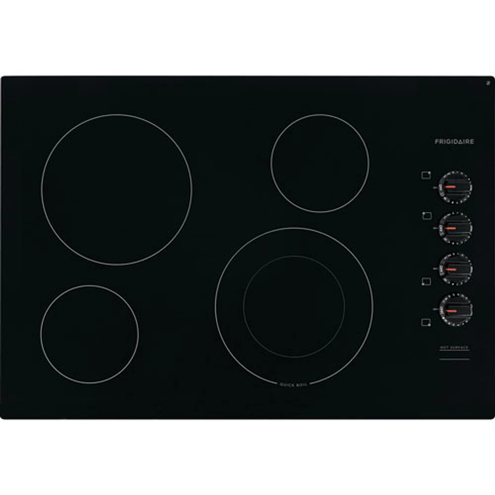 Frigidaire 30" 4-Element Electric Cooktop (FFEC3025UB) - Black