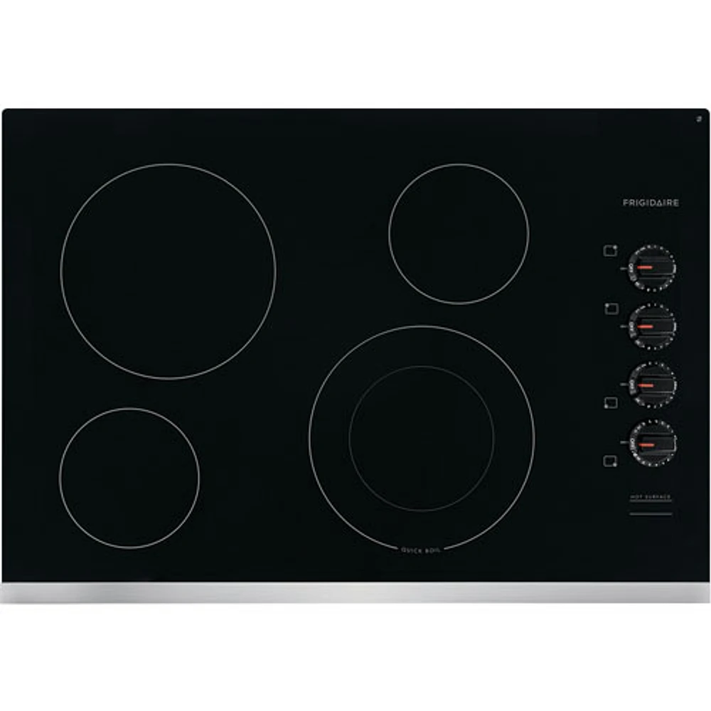 Surface de cuisson électrique lisse de 30 po de Frigidaire (FFEC3025US) - Acier inoxydable