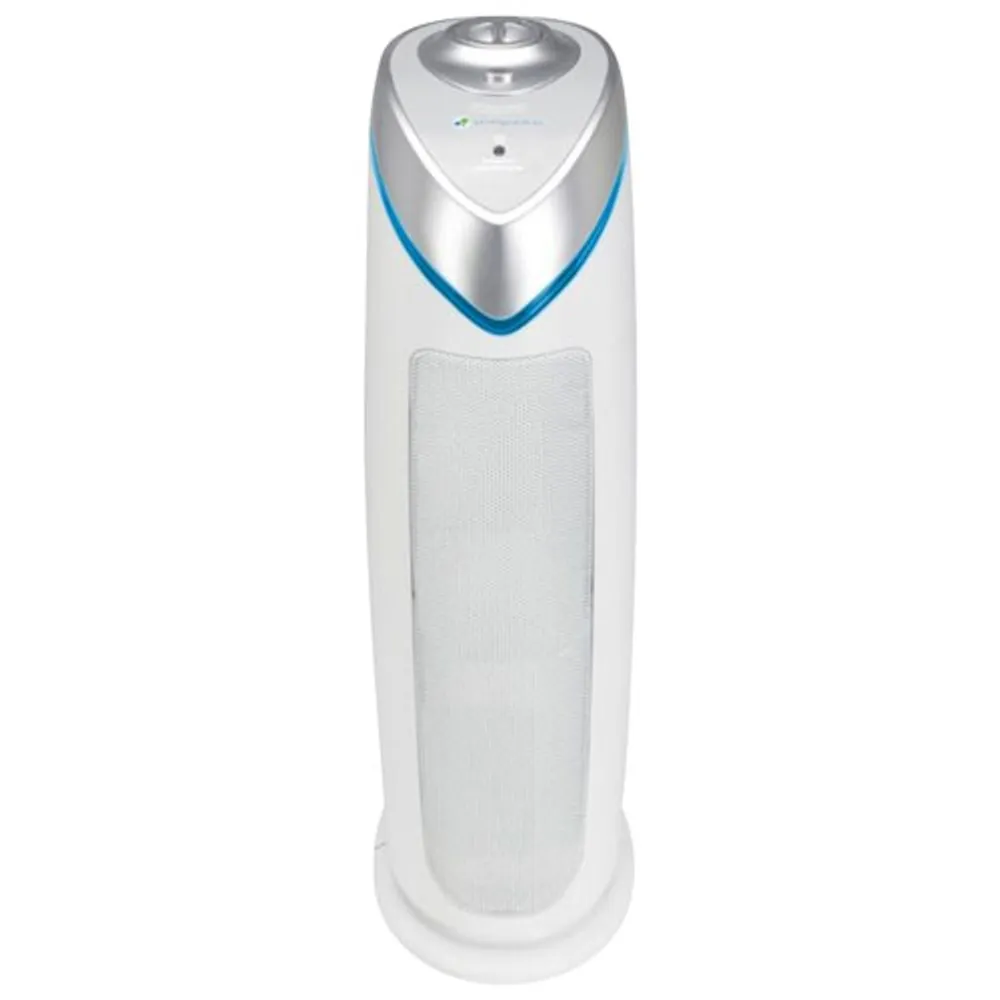 Purificateur d'air vertical 4-en-1 de GermGuardian avec filtre HEPA - Blanc