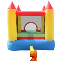 Happy Hop Inflatable Bouncy Castle with Pool & Slide - Multi-colour