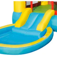 Happy Hop Inflatable Bouncy Castle with Pool & Slide - Multi-colour