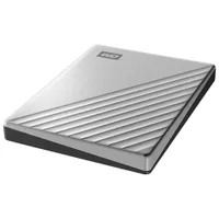 WD My Passport Ultra 2TB USB-C Portable External Hard Drive for Mac (WDBKYJ0020BSL-WESN) - Silver