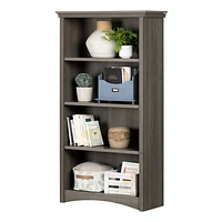 Gascony 58" 4-Shelf Bookcase - Grey Maple