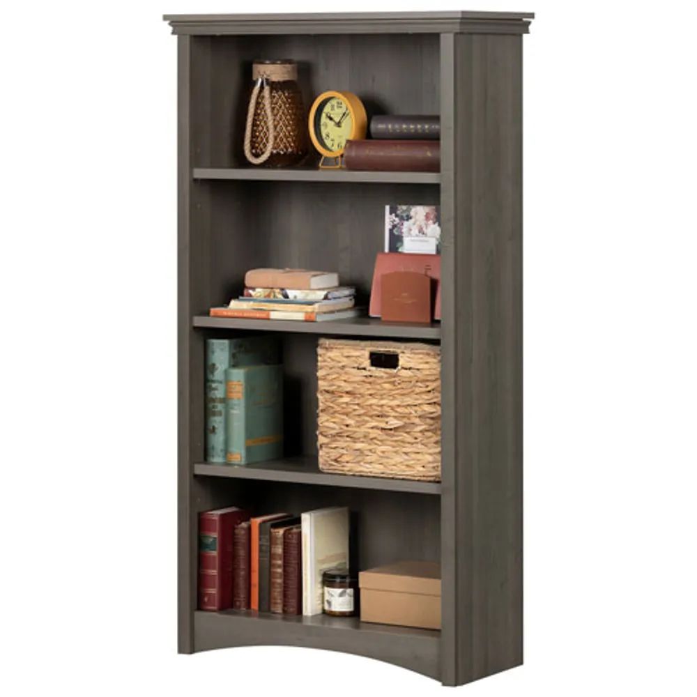 Artwork 58" 4-Shelf Bookcase- Grey Maple