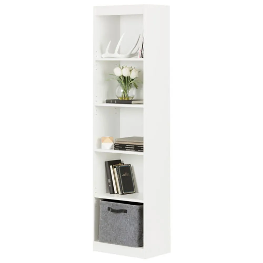 Axess 69" 5-Shelf Bookcase - White