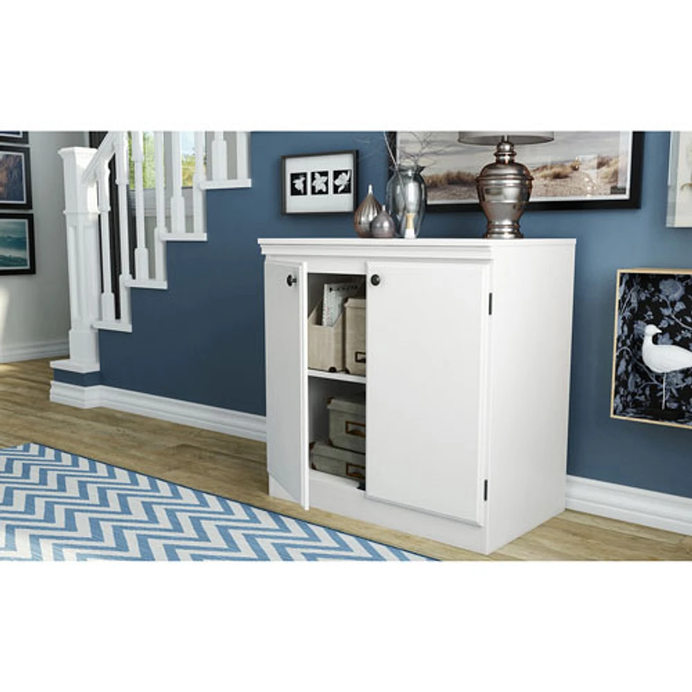 Morgan 2-Drawer Storage Cabinet - Pure White