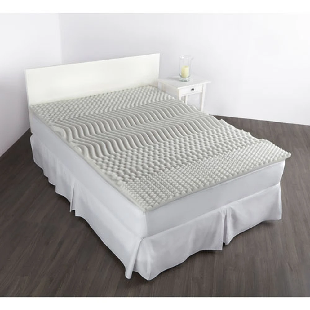 Bodyform Orthopedic Cloud Ten Deluxe 2.5" Mattress Topper - Twin - Only at Best Buy