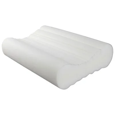 Oreiller en mousse antironflement de Bodyform Orthopedic - Blanc