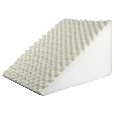 Oreiller triangulaire en mousse de 8 po Cloud Ten de Bodyform Orthopedic - Blanc