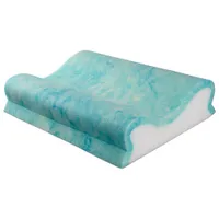 Coussin cervical en mousse à surface infusée de gel de Bodyform Orthopedic - Blanc