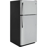 GE 30" 18 Cu. Ft. Top Freezer Refrigerator wth LED Lighting (GTE18FSLKSS) - Stainless Steel