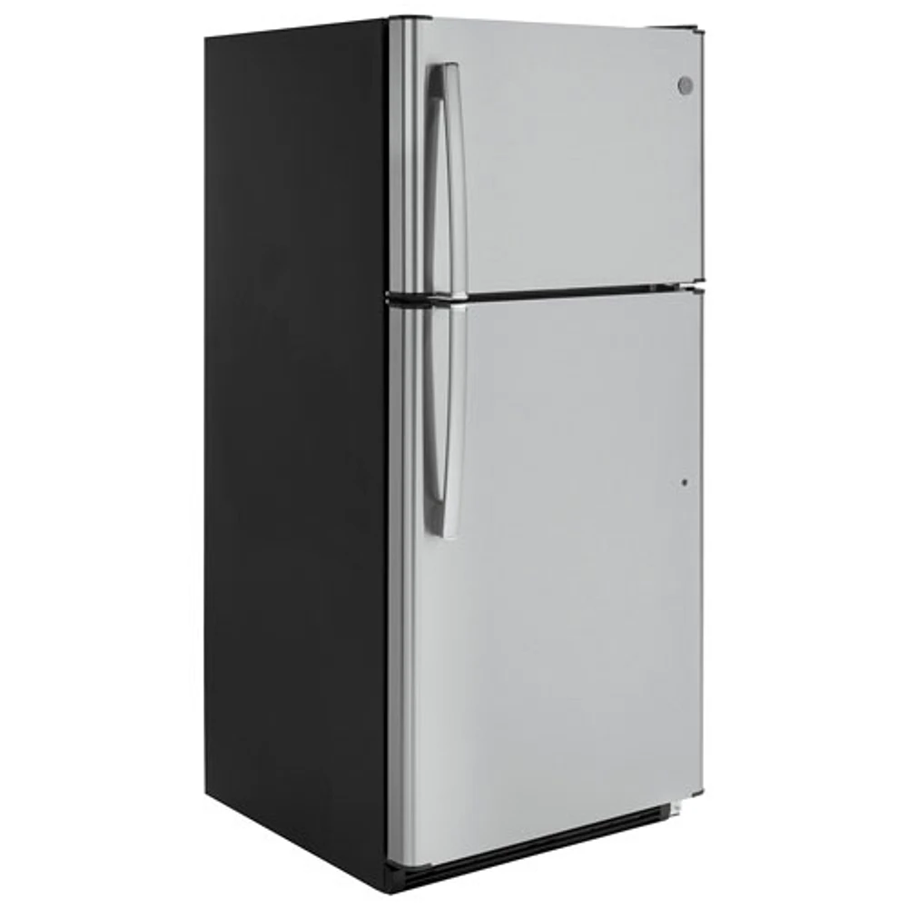 GE 30" 18 Cu. Ft. Top Freezer Refrigerator with LED Lighting (GTS18FSLKSS) - Stainless Steel