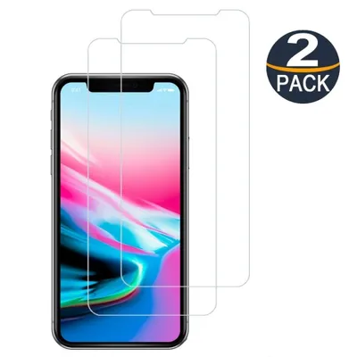 【2 Packs】 CSmart Premium Tempered Glass Screen Protector for iPhone 11 / Xr (6.1"), Case Friendly & Bubble Free