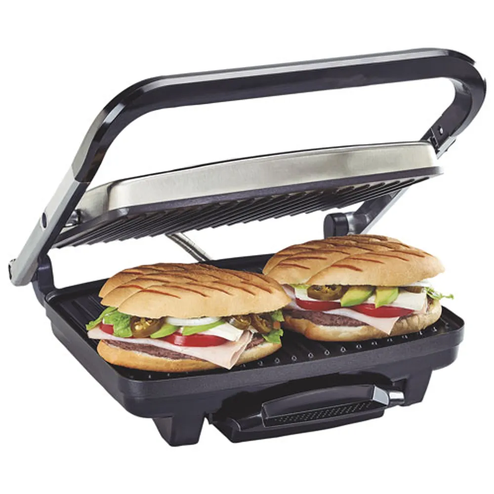 Hamilton Beach Panini Press & Indoor Grill - Black