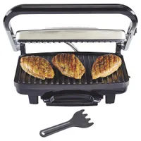 Hamilton Beach Panini Press & Indoor Grill - Black