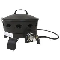 Paramount Kermode Portable Propane Fire Pit - 60,000 BTU - Black