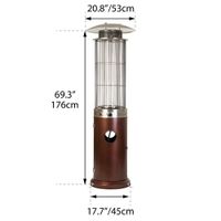 Paramount Venturi Spiral Flame Freestanding Propane Heater - 40,000 BTU - Bronze