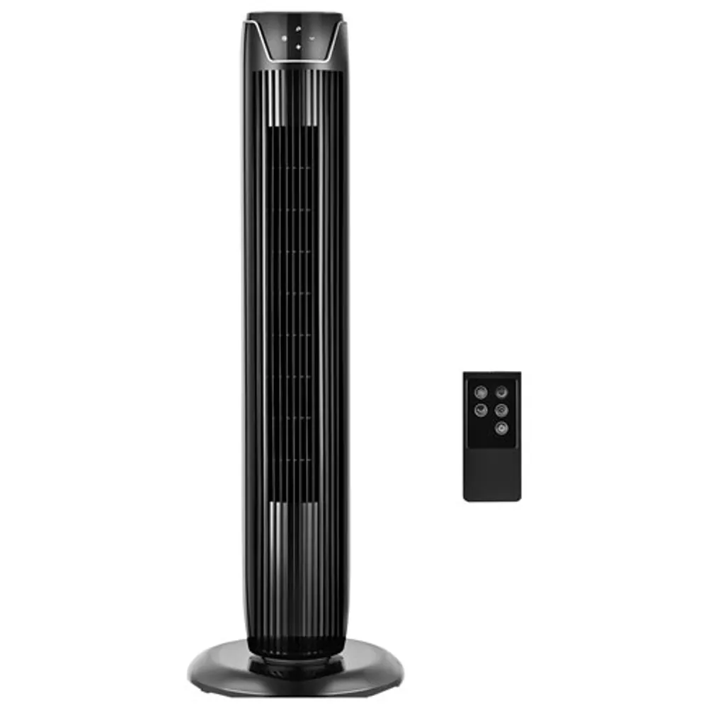 Ventilateur vertical numérique oscillant d'Ecohouzng - 36 po - Noir