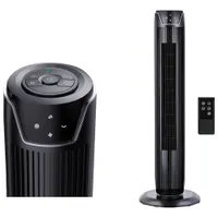 Ventilateur vertical numérique oscillant d'Ecohouzng - 36 po - Noir