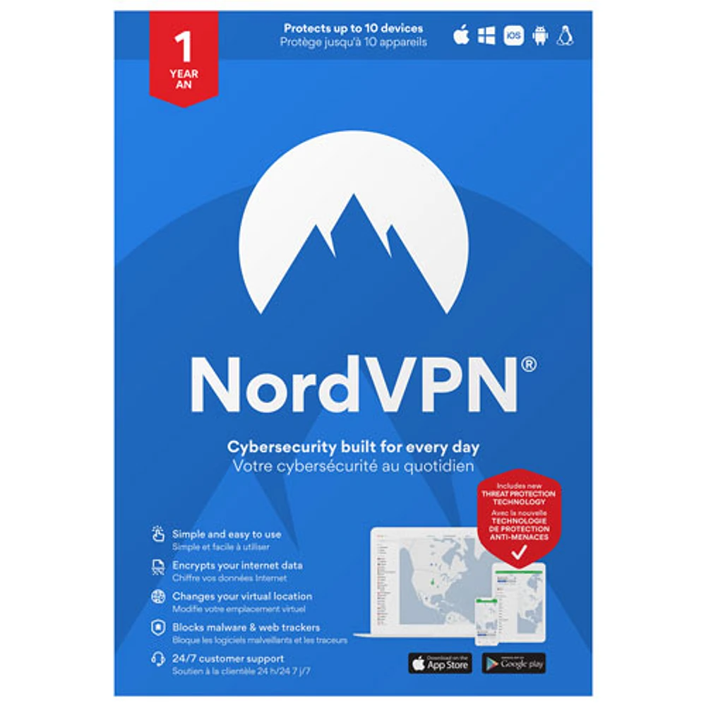 NordVPN (PC/Mac) - 10 Devices - 1 Year