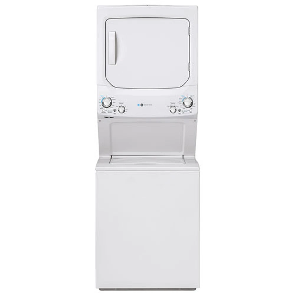 GE 4.5 Cu. Ft. Electric Washer & Dryer Laundry Centre (GUD27EEMNWW) - White