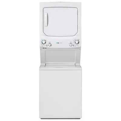 GE 4.5 Cu. Ft. Electric Washer & Dryer Laundry Centre (GUD27EEMNWW) - White