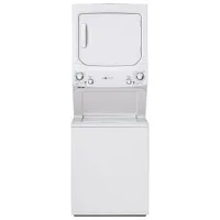 GE 4.5 Cu. Ft. Electric Washer & Dryer Laundry Centre (GUD27EEMNWW) - White