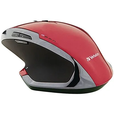 Verbatim Wireless Blue LED Deluxe Mouse - Red - (99021)