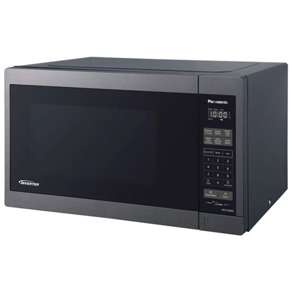 Panasonic Genius 1.3 Cu. Ft. Microwave (NNSC688S) - Black Stainless