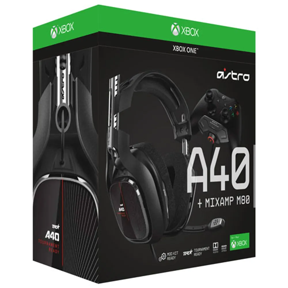 ASTRO Gaming A40 TR Gaming Headset + MixAmp M80 for Xbox One - Black