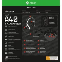 Casque de jeu A40 TR avec MixAmp M80 d'ASTRO Gaming pour Xbox One - Noir